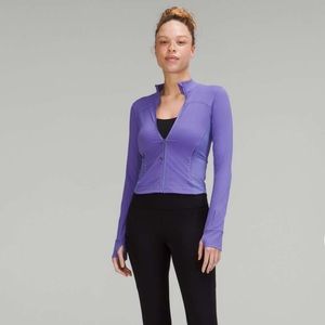 LULULEMON LIGHTWEIGHT UV PROTECTION RUNNING JACKET NWOT! CHARGED INDIGO SZ 6